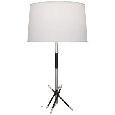 Robert Abbey Thatcher 28 3/4" Black And Nickel Modern Stick Table Lamp