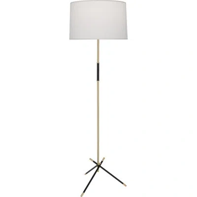 Robert Abbey Thatcher 63" Floor Lamp In Polished Nickel Accents