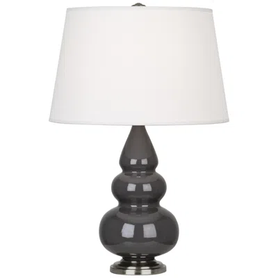 Robert Abbey Triple Gourd 24 1/2" Ceramic Ash Accent Table Lamp