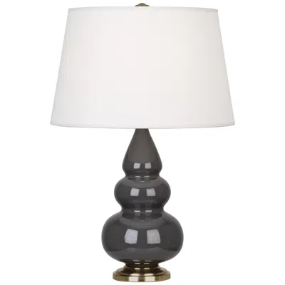 Robert Abbey Triple Gourd 24 1/2" Ceramic Ash Accent Table Lamp