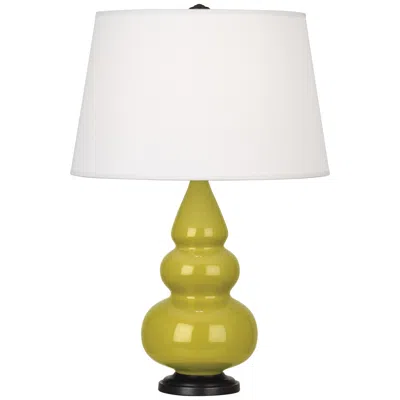 Robert Abbey Triple Gourd 24 1/2" High Ceramic Citron Green Table Lamp