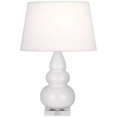 Robert Abbey Triple Gourd 24" High Lily White Ceramic Table Lamp