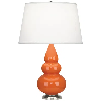 Robert Abbey Triple Gourd Pumpkin Ceramic Table Lamp
