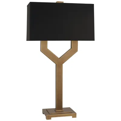 Robert Abbey Valerie 34 1/4" High Black Shade And Brass Table Lamp