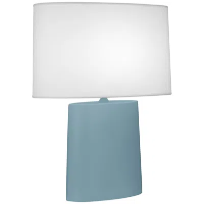 Robert Abbey Victor 26 1/4" High Matte Steel Blue Ceramic Table Lamp