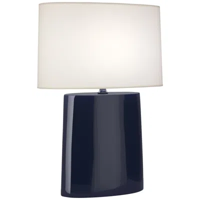 Robert Abbey Victor 26 1/4" Midnight Blue Glazed Ceramic Table Lamp