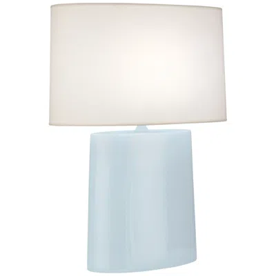 Robert Abbey Victor Baby Blue Glazed Ceramic Table Lamp
