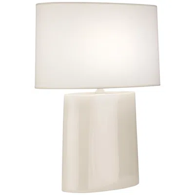 Robert Abbey Victor Bone Glazed Ceramic Table Lamp