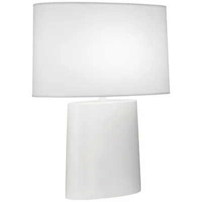 Robert Abbey , Victor, Matte Daisy Glazed Ceramic, Table Lamp