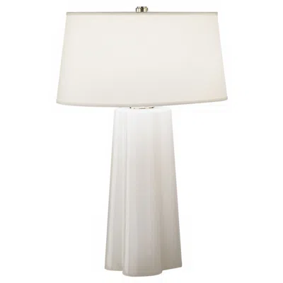 Robert Abbey Wavy 26 1/2" Modern White Cased Glass Table Lamp