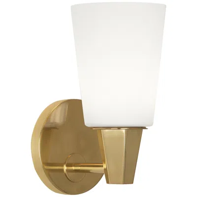 Robert Abbey Wheatley 9 1/2" High Modern Brass Wall Sconce