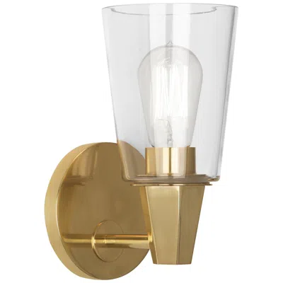 Robert Abbey Wheatley Wall Sconce Brass W/glass Shade