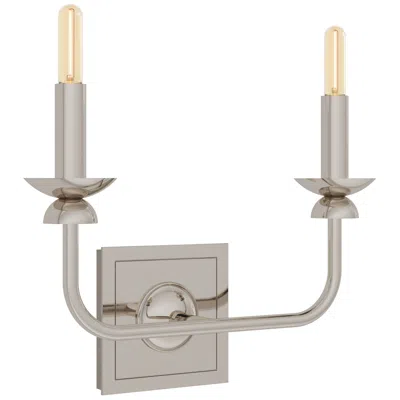 Robert Abbey William 10.75" High 2-light Polished Nickel Wall Sconce