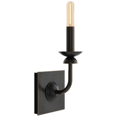 Robert Abbey William 10.75" High Deep Patina Bronze Wall Sconce