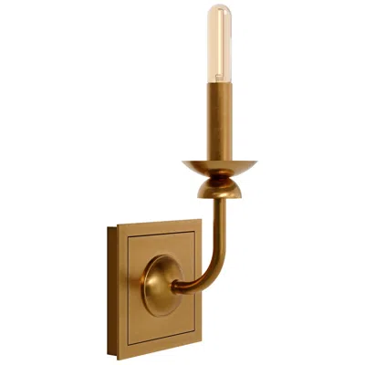 Robert Abbey William 10.75" High Lacquered Burnished Brass Wall Sconce