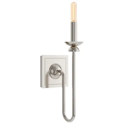 Robert Abbey William 15.25" High Polished Nickel Wall Sconce