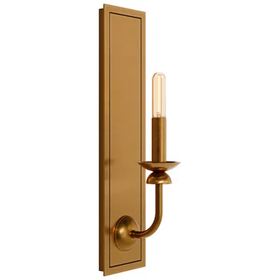 Robert Abbey William 18.5" High Lacquered Burnished Brass Wall Sconce In Gold