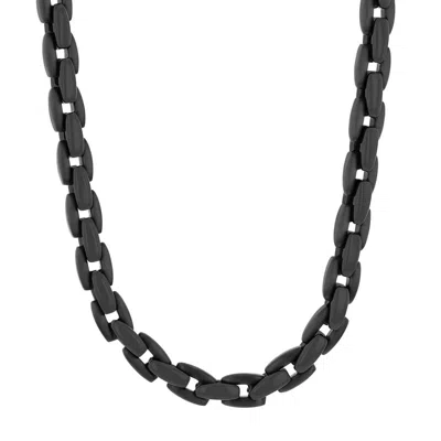 Robert Alton Black Ip Stainless Steel High Polish/satin Fashion Chain
