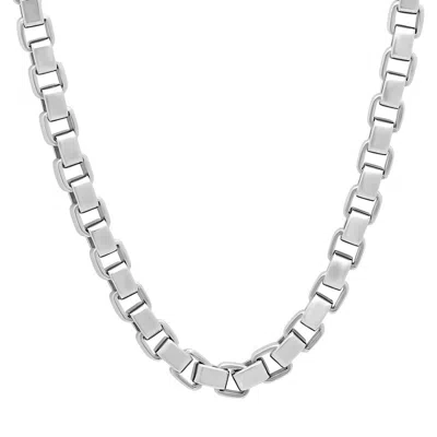 Robert Alton Men's Box Link Stainless Steel Chain In Silver Tone