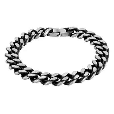 Robert Alton Men's Curb Link Stainless Steel Bracelet In Two Tone