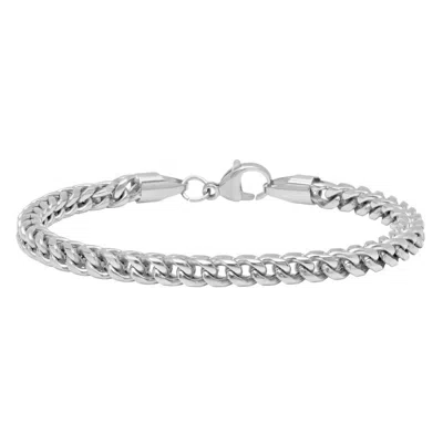Robert Alton Men's High Polish Franco Bracelet In Silver Tone