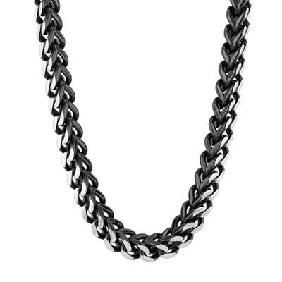 Robert Alton Men's Stainless Steel Curb Chain Necklace In Two Tone
