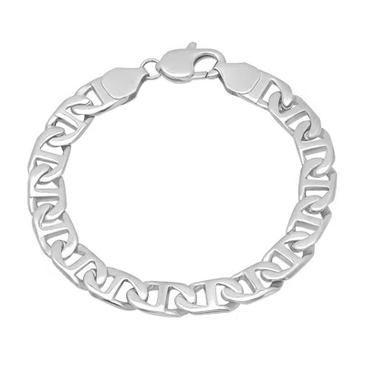 Robert Alton Men's Stainless Steel Link Bracelet In Silver Tone