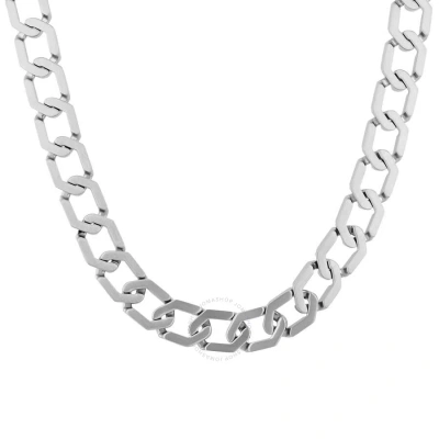Robert Alton Stainless Steel 20-inch Hexagon Link Chain In White