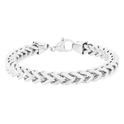 Robert Alton Stainless Steel 8mm Franco Link Bracelet In Silver Tone