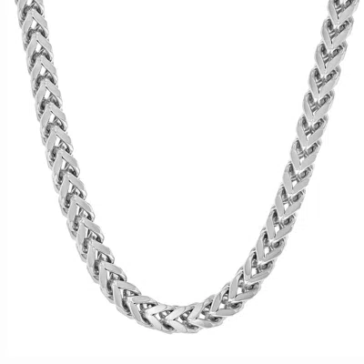 Robert Alton Stainless Steel 8mm Franco Link Fashion Chain In Silver Tone