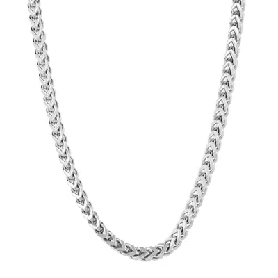 Robert Alton Stainless Steel Franco Link 24 In Silver Tone