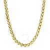 Robert Alton Stainless Steel With Yellow Finish Wheat Chain