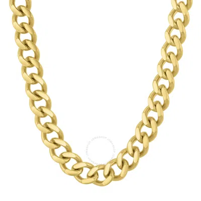 Robert Alton Stainless Steel Yellow Finish Curb Chain
