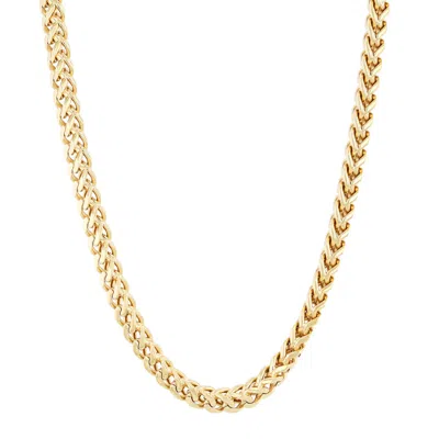 Robert Alton Stainless Steel Yellow Ip Finish Franco Link 24" Chain In Gold Tone