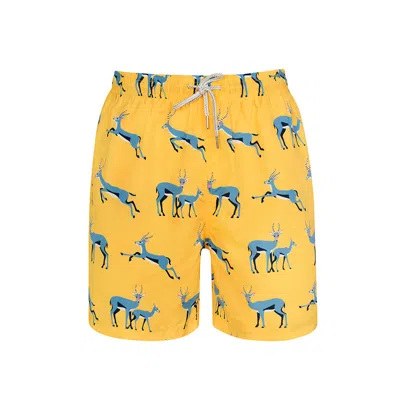 Robert & Son Beachwear Ltd Men's Yellow / Orange Yellow Springbok- Yellow & Orange In Yellow/orange