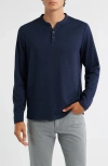 Robert Barakett Alec Heathered Henley In Blue