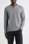Robert Barakett Alec Heathered Henley In Gray