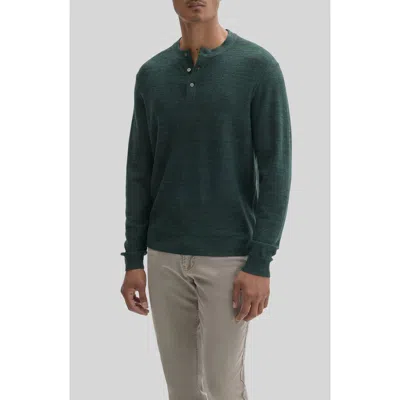 Robert Barakett Aranda Merino Wool Henley Sweater In Green