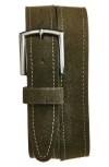 Robert Barakett Avalanche Suede Belt In Gray