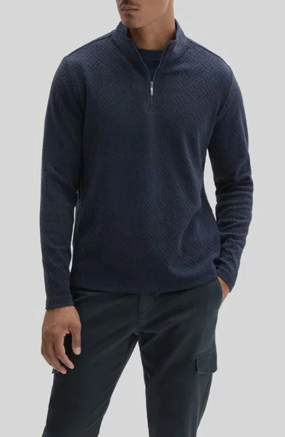 Robert Barakett Avila Quarter Zip Pullover In Blue