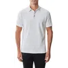 Robert Barakett Baytides Contrast Collar Polo In White