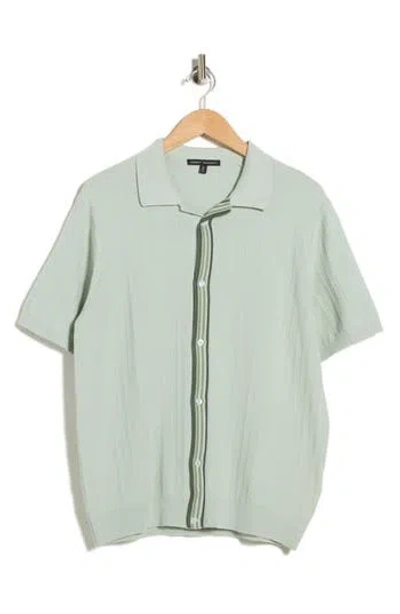 Robert Barakett Beaufort Short Sleeve Knit Cardigan In Green