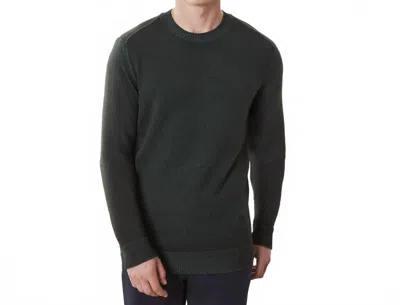 Robert Barakett Bertona Crew Sweater In Olive In Black