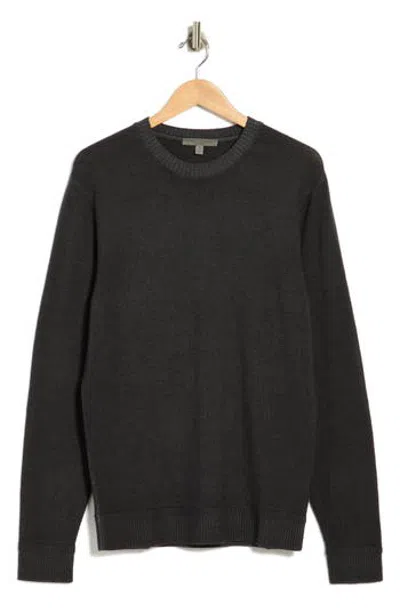 Robert Barakett Bertona Merino Wool Crewneck Sweater In Black