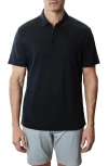 Robert Barakett Boyce Linen Polo In Black