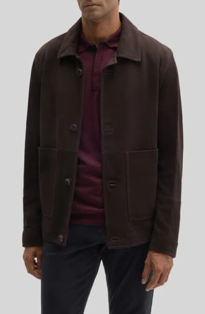 Robert Barakett Bradford Suede Jacket In Brown