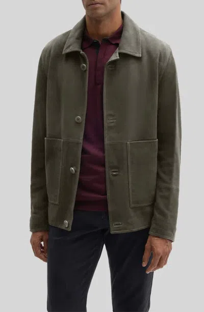 Robert Barakett Bradford Suede Jacket In Green