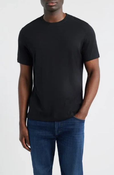 Robert Barakett Brightwood Slub Cotton T-shirt In Black