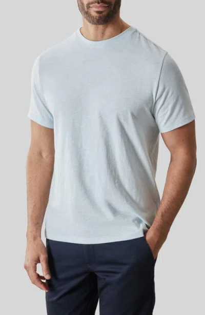 Robert Barakett Brightwood Slub Cotton T-shirt In Blue