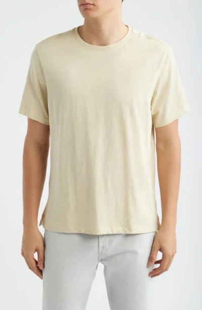 Robert Barakett Brightwood Slub Cotton T-shirt In Yellow